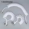 1.5/2/3m Max Flexible White Spring Shower Head Water Hose Tube for Wc Toilet Bidet Sprayer Telephone Line Soft Bathroom Parts