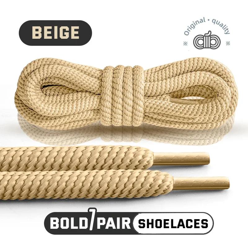 1 Pair 10mm Thick Round Shoelaces for Sneakers Running Sports Shoe Laces 100/120/140/160CM Shoelaces for Shoes Accessories