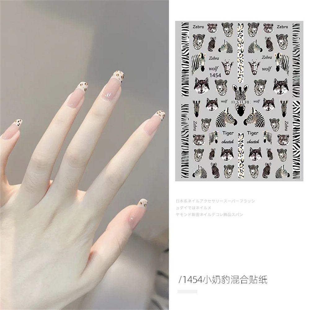 Tools 3D Nail Decals Nail Art Decorations Animal Tiger Nail Sticker Leopard Nail Art Sticker