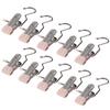 Pack of 10pcs Versatile Storage Clips Pants Hanger Wardrobe Organizers Bag Hat Rack Shelf for Clothes and Accessories