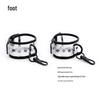 Transparent Leather Bondage Set: Handcuffs, Foot Cuffs, Neck Cuffs, and Dog Leash Collar