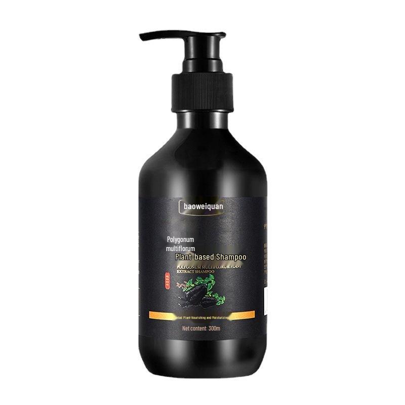 Baoweiquan He Shou Wu Plant-Based Anti-Dandruff Shampoo & Conditioner for Nourishing Oil Control and Black Hair. 300ml Bottle