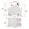Heschen DC Miniature Circuit Breaker, HSB6C-DC, 2-Pole, DC500V 125A, for Solar Panel Controllers, 35mm DIN Rail Mounting, for PV Systems and Solar
