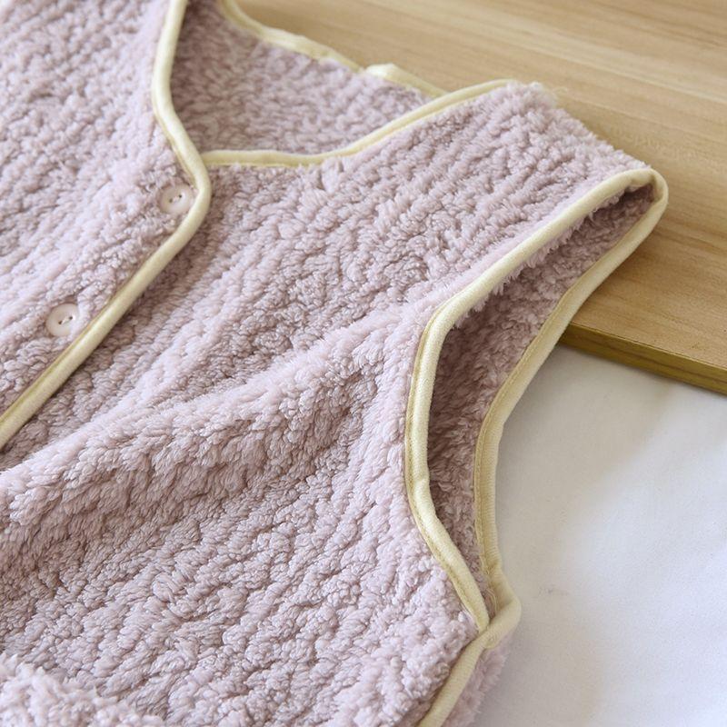 Padded Vest Thickened Women Winter Sleeveless Tops Vest Oversize Solid Color Casual V-neck Vest