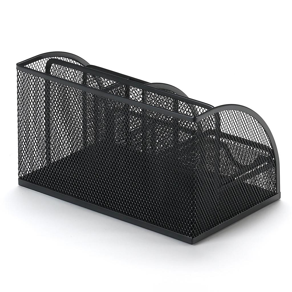Metal Pen Holder: Multifunctional Desktop Storage Box & Creative Student Stationery Organizer