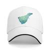 Teneriffa Karte Baseballkappe Streetwear Paar Damen Hip Hop Hüte Sonnenschirm Individuell DIY Outdoor Sport Snapback Kappe Geschenk