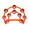 Hand Orff Bell Vibrant Multi-Colored Tambourine Double Layer Hand Bell Drum Adult Music Gift Educational Toys Ktv Party Percussion Instrument