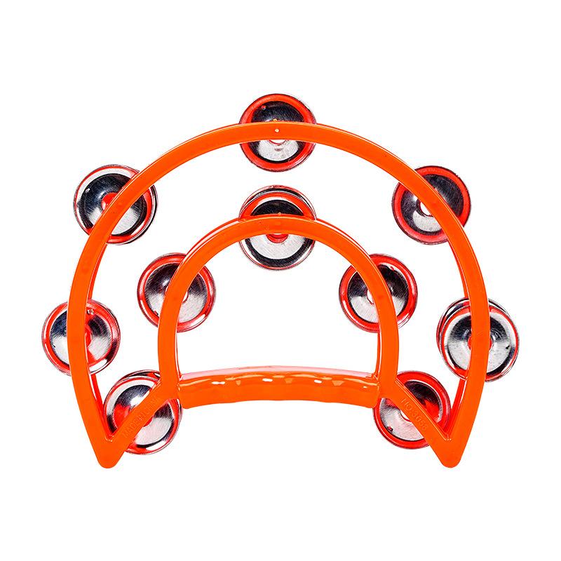 Hand Orff Bell Vibrant Multi-Colored Tambourine Double Layer Hand Bell Drum Adult Music Gift Educational Toys Ktv Party Percussion Instrument