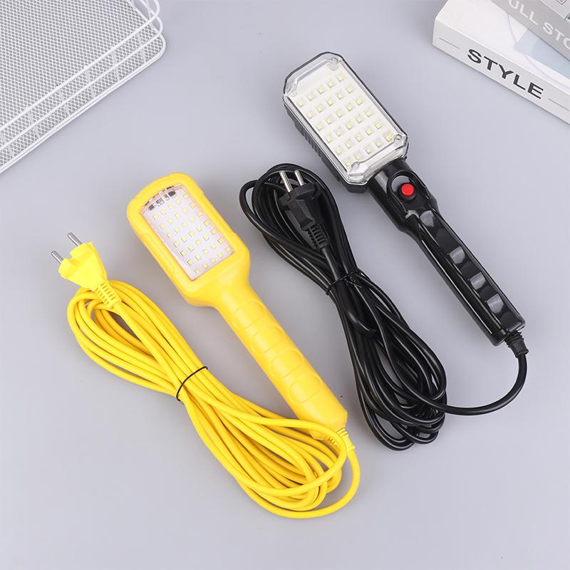 7W 30Led Workshop Flashlight With Magnet 220V Garage Work Light Handheld Repair Inspection Lamp With 5M Power Cable1Pc