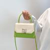 Trend Splicing New Simple Summer Small Square Bag Female Internet Celebrity Fashion Casual Personality Versatile Senior Messenger Bag