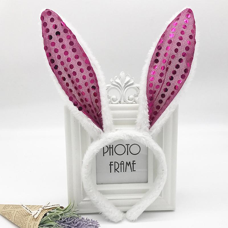 Bunny Ear Headband Prop Plush Hairband Costume Bunny Party Easter Decorations