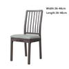 Simple PU Leather Dining Room Chair Covers Waterproof Solid Color Chair Seat Covers Removable Chair Cover