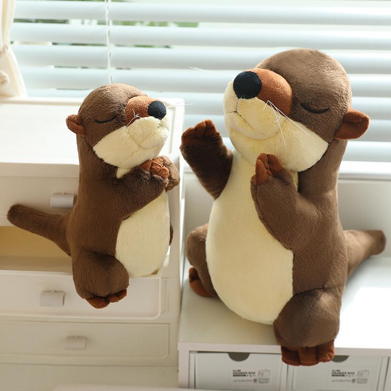 Cute Little Otter Doll Plush Toy Deep Sea Sea Otter Grab Machine Doll Ashore Doll Birthday Gift