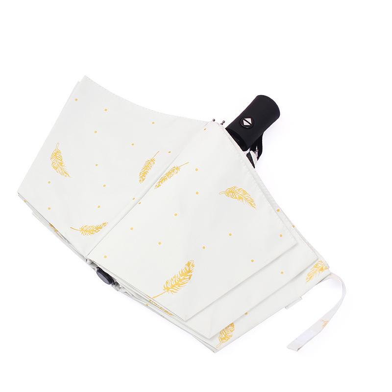 Guarda-chuva Automático Triplo de Sol com Estilo Fresco – Logotipos Personalizáveis para Proteção contra Sol e Chuva