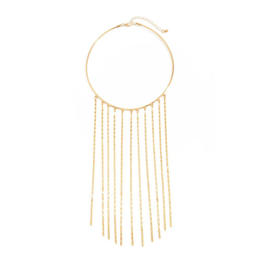 Gold Tassel Necklace Bohemian Gold Jewelry Fashion Metal Chain Choker  Girls