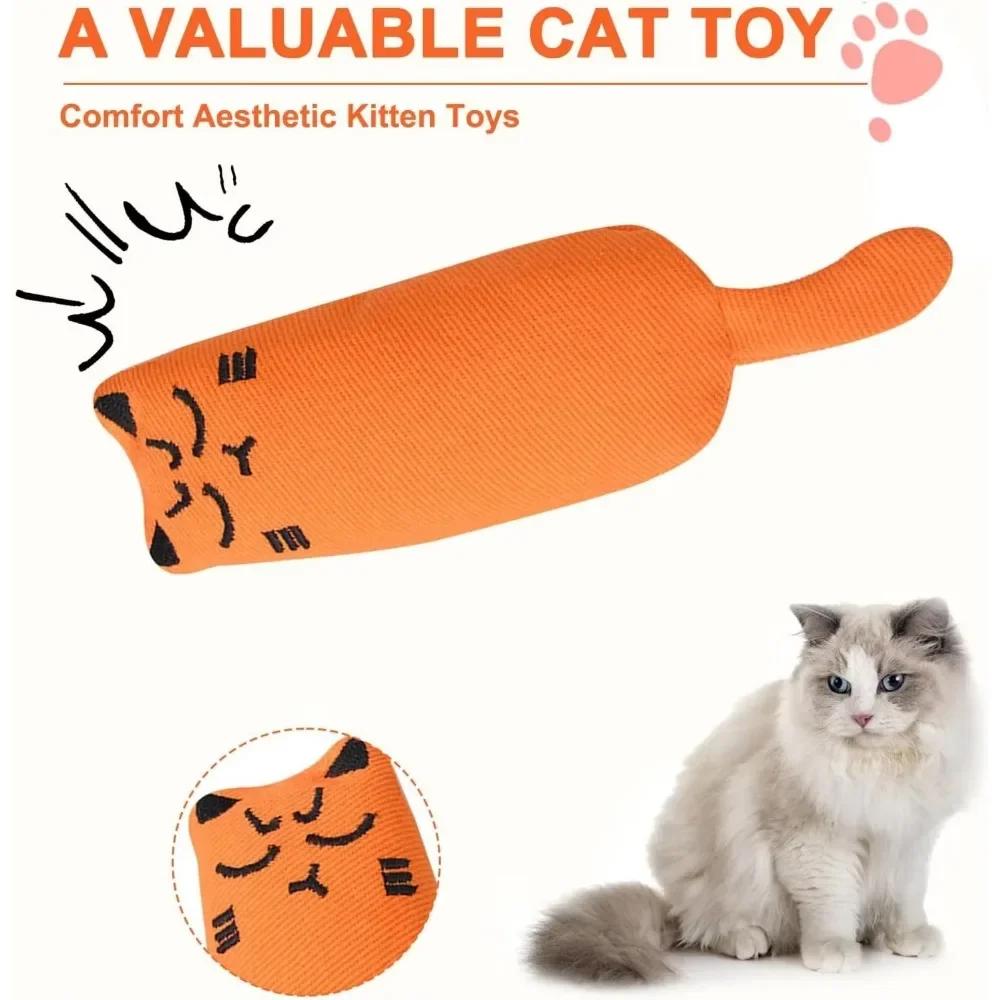 Catnip Toy Cats Product Rustle Sound For Pets Cute Cat Toys For Kitten Teeth Grinding Cat Plush Toy Thumb Pillow Pet Accessories