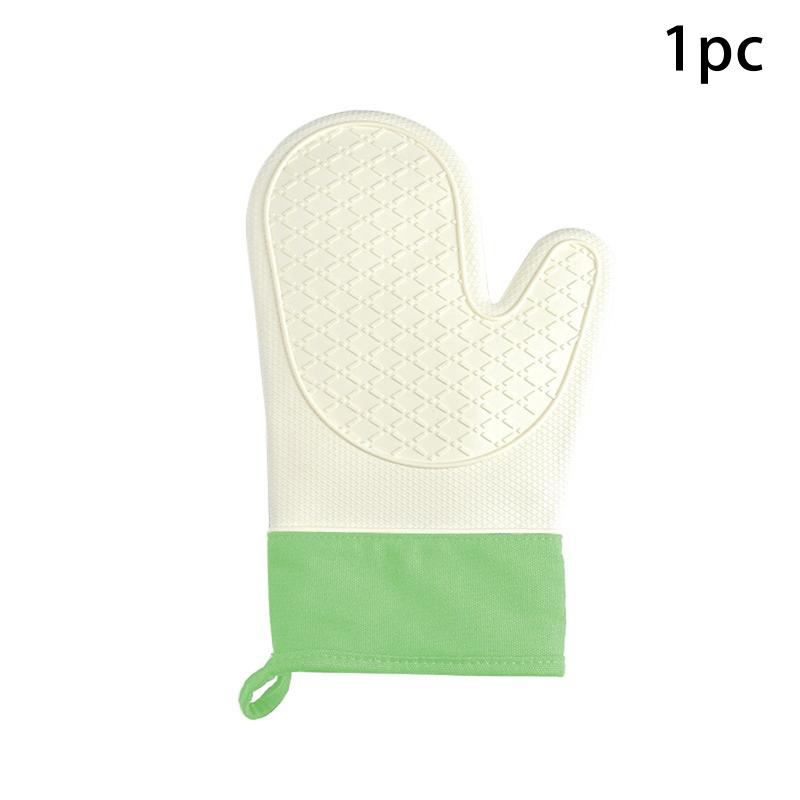 Silicone Heat-Insulating Gloves, Non-Slip, High-Temperature Resistant, Heat-Resistant Gloves, Kitchen Baking Gloves C