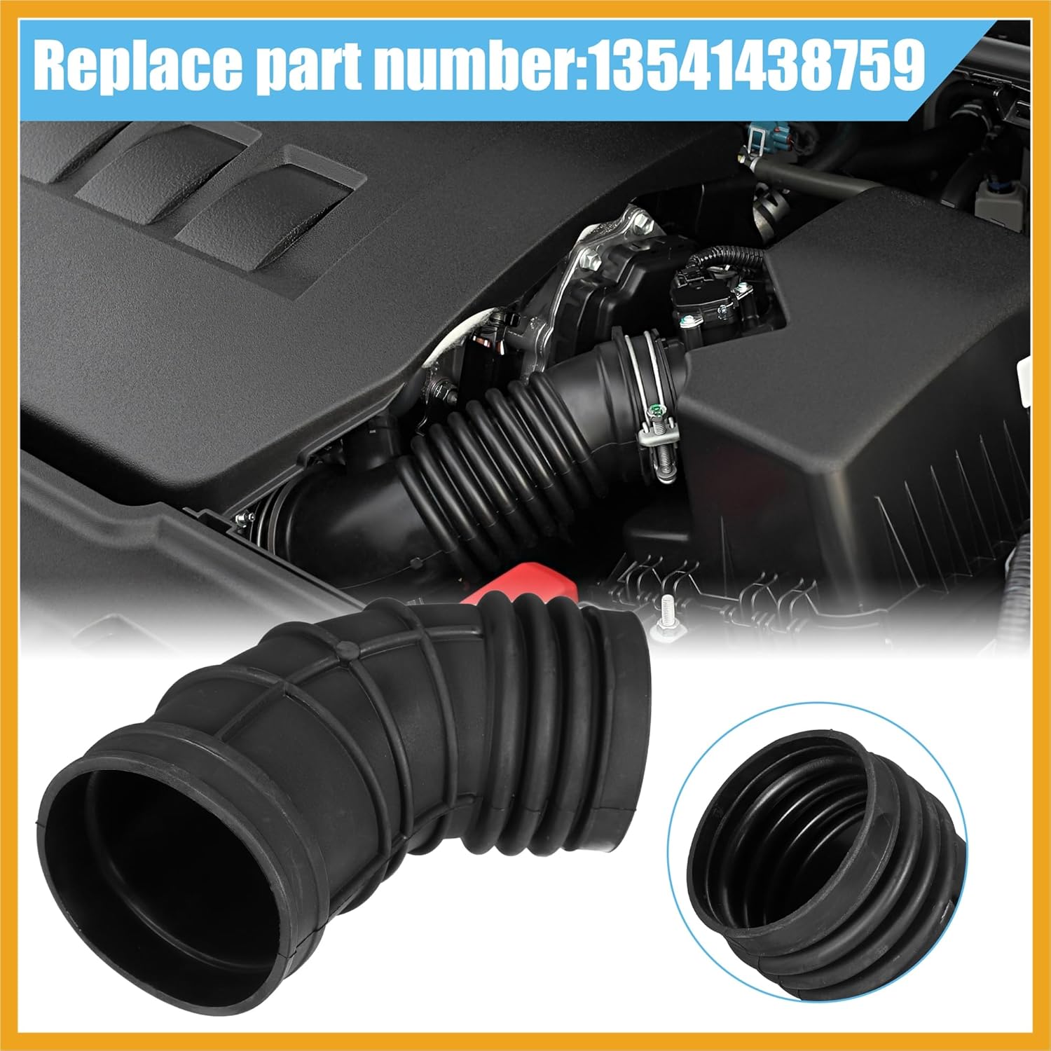 

1 Set Car Air Intake Hose Tube for BMW 330Xi 2001-2005 for BMW Z3 L6 3.0L 2001-2002 No.13541438759 Replacement