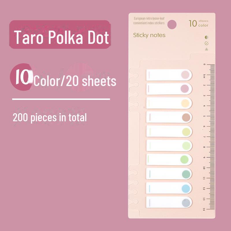 Morandi Color Sticky Notes: Small, Fresh, Writable, Loose-Leaf PET Material for Key Mark Classification