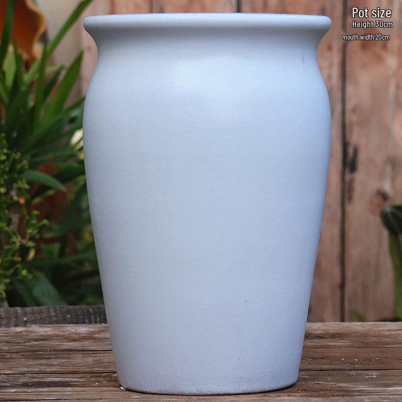 Large Wintergreen Bougainvillea Ceramic Flower Pot - Breathable, Tall Succulent & Tree Ceramic Jar