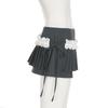 European & American Sweet Style Lace Pleated Two-Piece Short Skirt for Girls