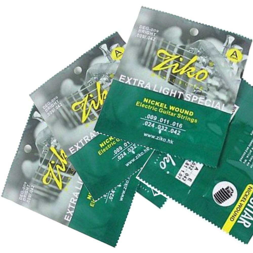 3 Packs - Ziko Electric Guitar Strings Set Extra Light Soft Electric DEG-009
