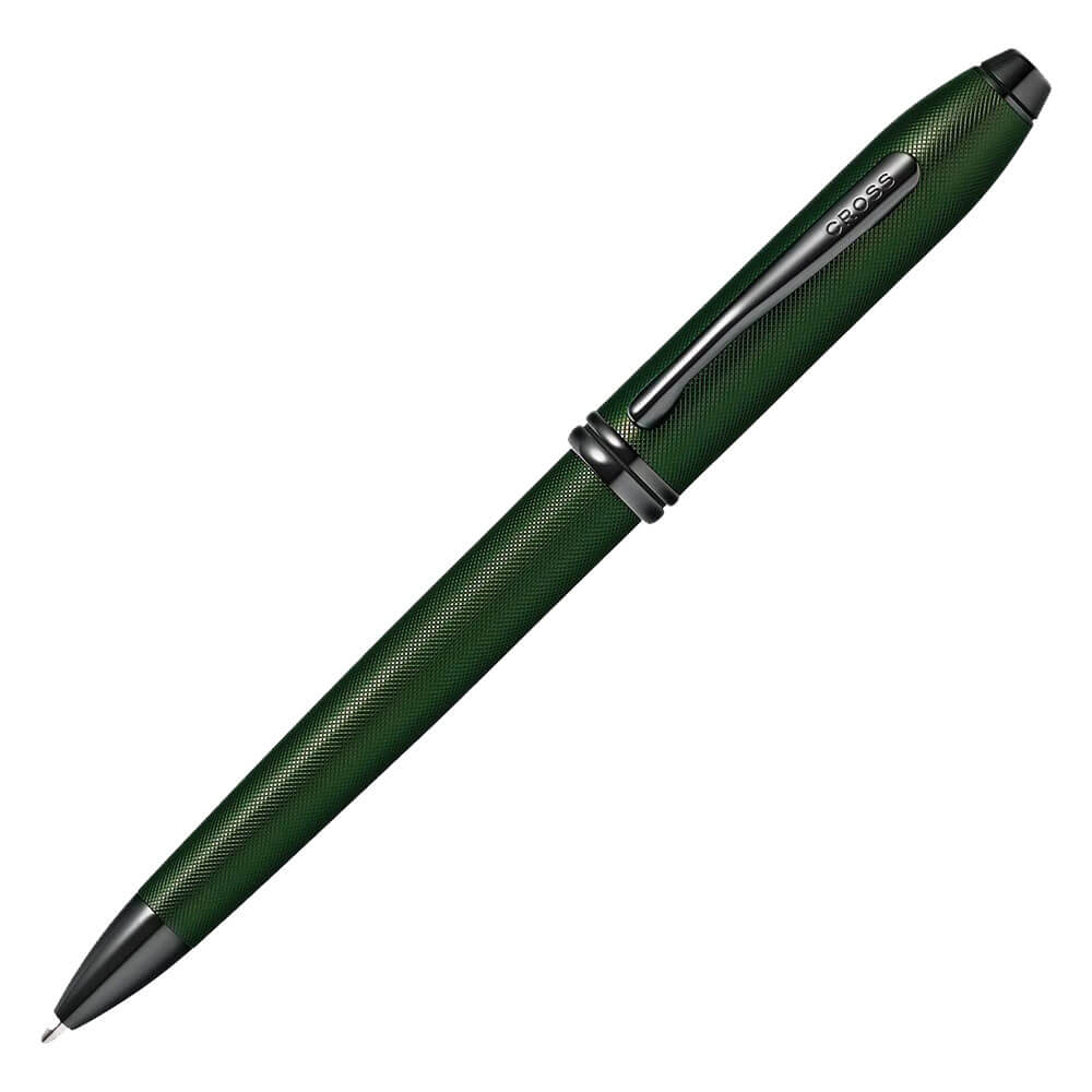 Cross Townsend Green MicroKnurl and HP Black Pen (Ballpoint)