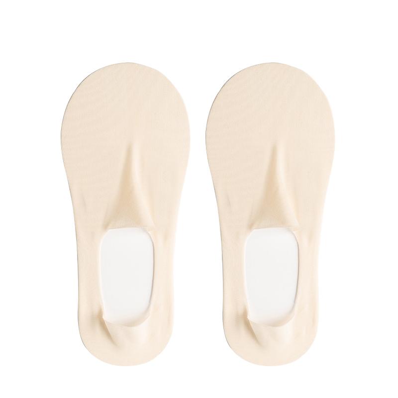 1 Pairs Socks Women's Summer Ultra-thin Invisible Low Cut Silicone Anti-slip Mesh No Show Ice Silk Solid Boat Socks