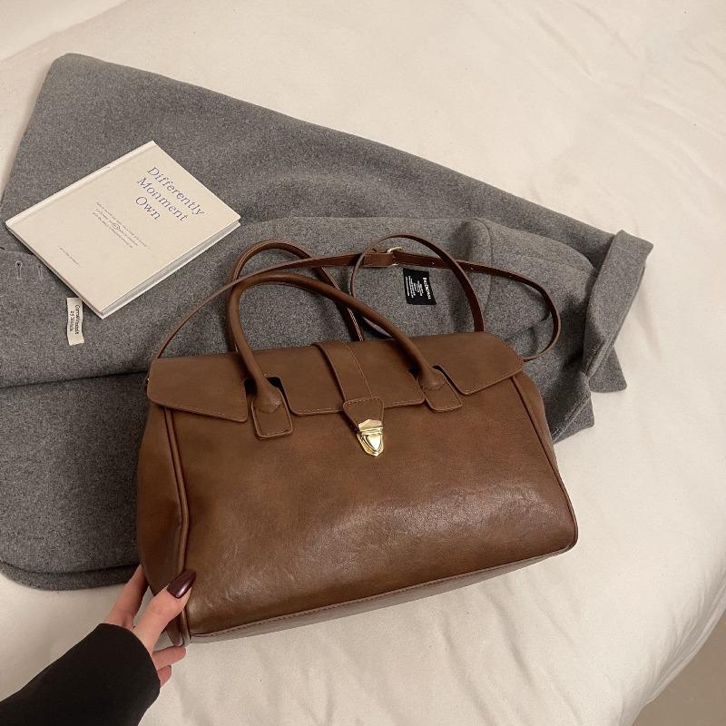 Damenhandtaschen Damenhandtaschen fühlen sich großvolumige Wintertaschen Mode-Tote lässig neue große Taschen Vielseitiger Trend Retro Schulter