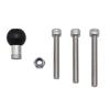 1 Inch Ball Head Adapter M8 Screws Motorcycle Handlebar Clamp Base Holder for Mount Smartphone Cameras Holder Bolt Bracket