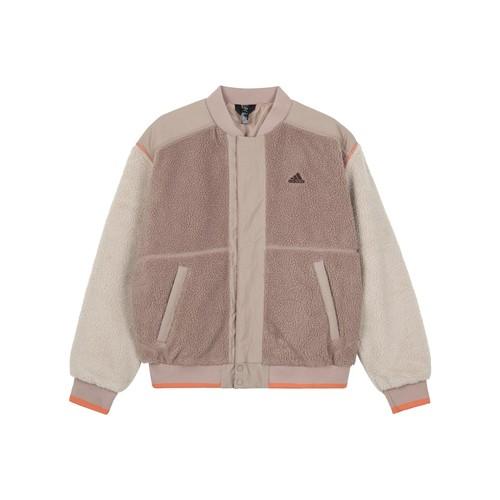 

adidas Men s Thermal Sports Fleece-Lined Jacket with Stand Collar, Khaki L хаки