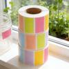 2 Rolls Paper Label Sticker Color/Light Color Self-adhesive Oil-proof Waterproof Handwritten Name Classification Index YMY