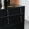 Brass Handle Nordic Modern Simple Wardrobe Door Cabinet Drawer Luxury Humanoid Copper Cabinet Creative Long Handle Drawer Knobs