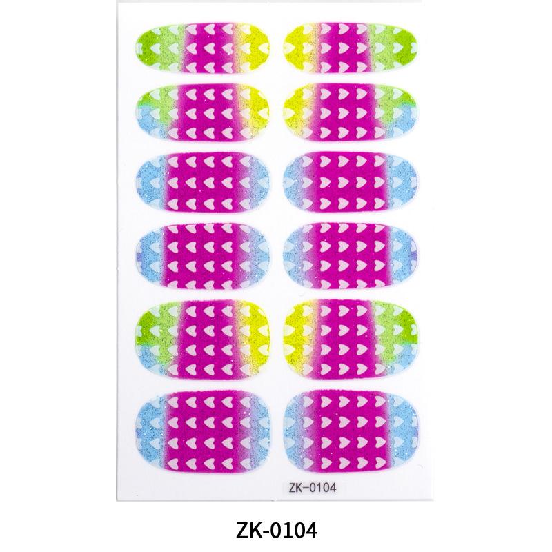 Neue Nail Art Sticker Cartoon Niedliche Zwiebel Rosa Liebe Wasserdichte Nagelaufkleber Vollständiger Aufkleber