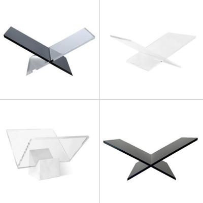 Light Luxury Style Black X-shaped Bookshelf Magazine Rack Album Display Model Room Sales Office Soft Decoration Ornaments