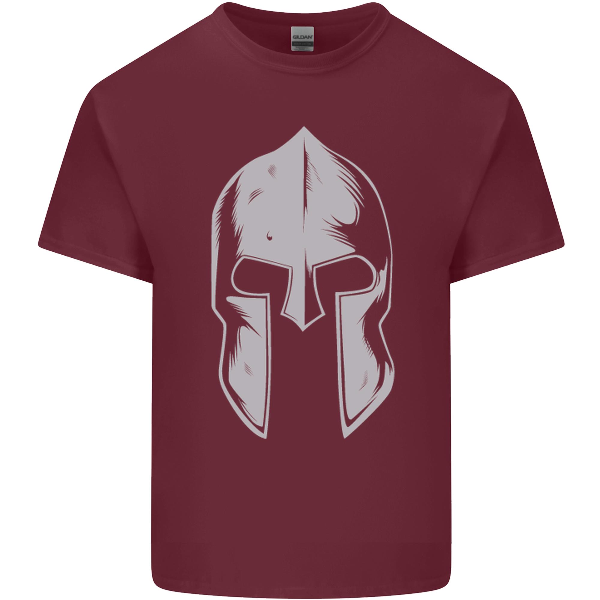 Gym Spartan Helmet Bodybuilding Fitness Unisexs Light Cotton TShirt S