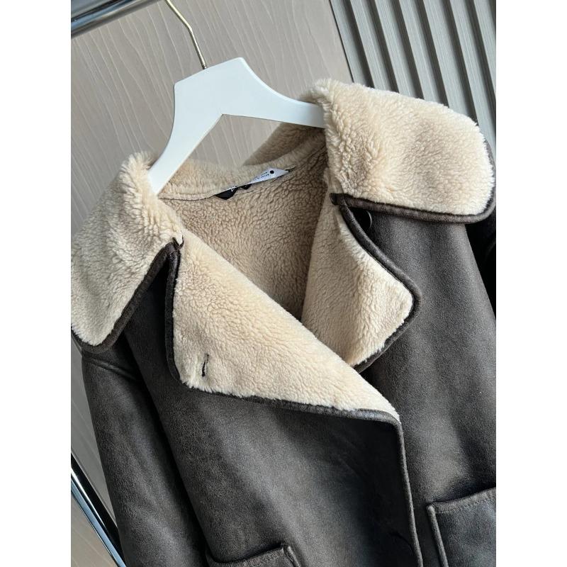 Cappotto da donna Serie Giacca double-face Design invernale Taglia extra large Antivento e caldo Colletto e maniche lunghe