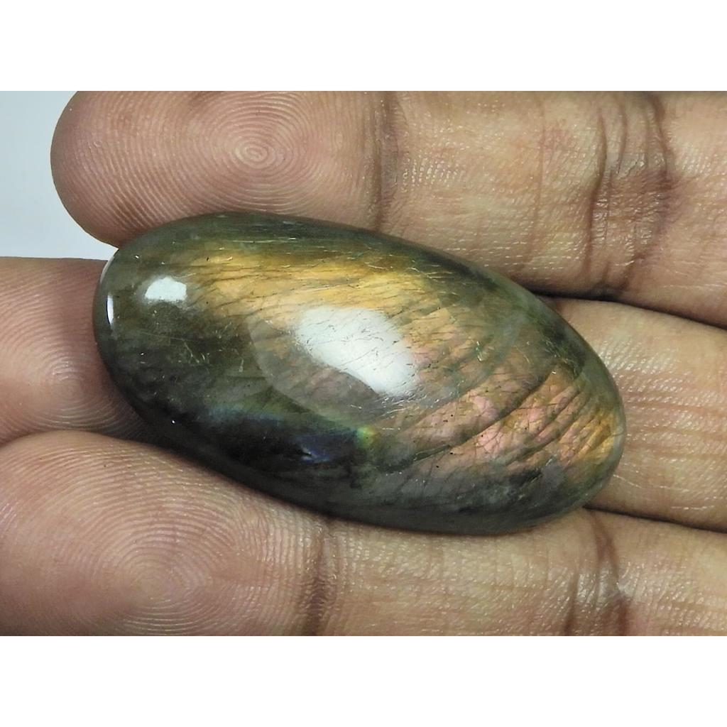 21X45X07MM Natural Purple Labradorite Spectrolite Oval Loose Gemstone 61Cts. D-449