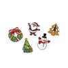 Fashionable Christmas Brooch Snowman Christmas Tree Pins Santa Claus Brooch  New Year Pins