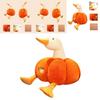Pumpkin Duck Plush Toy Cute Gift For Kids And Animal Lovers