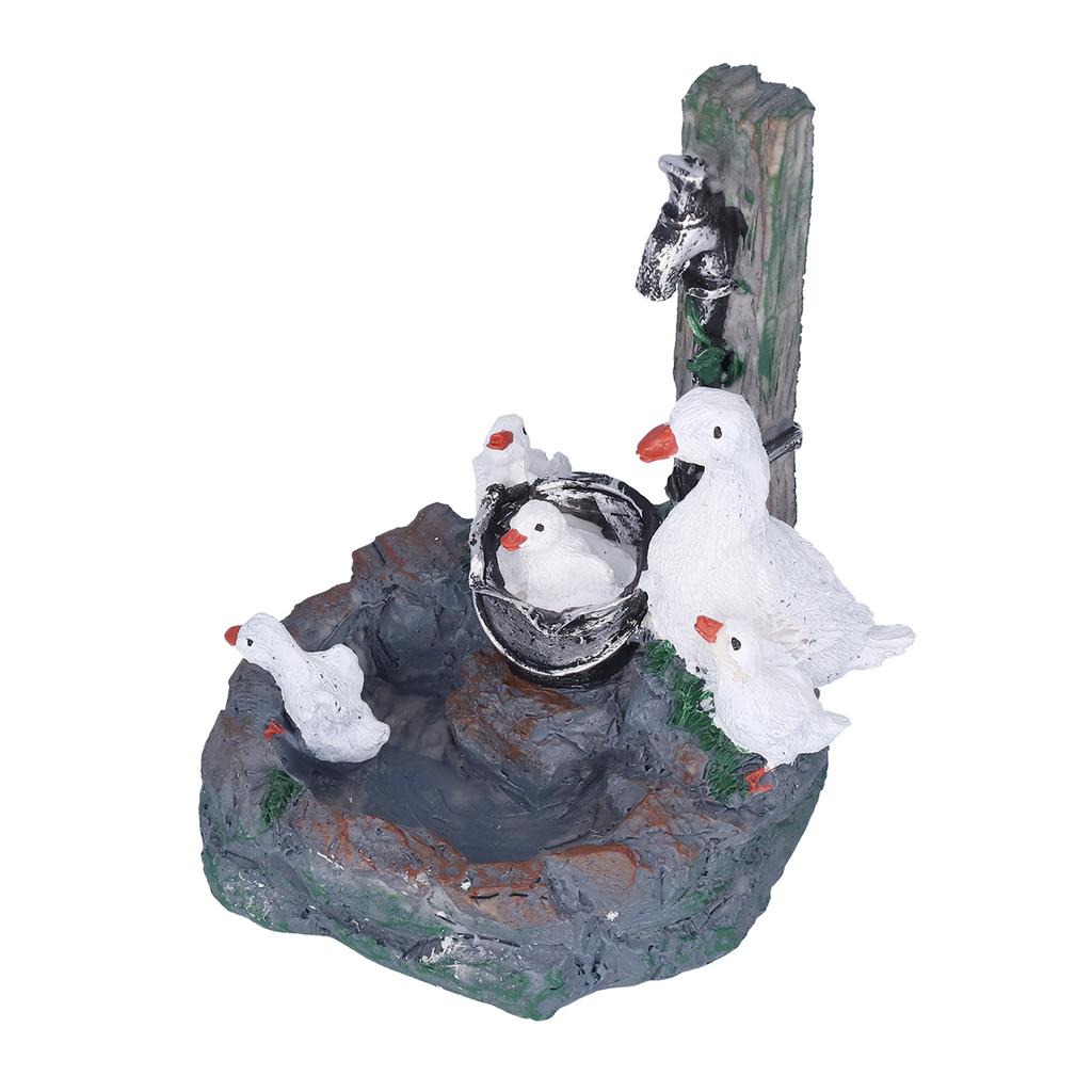 Garden Duck Family Statue Originality Resin Sculpture Ornament Decoration for Yard Patio Fountain