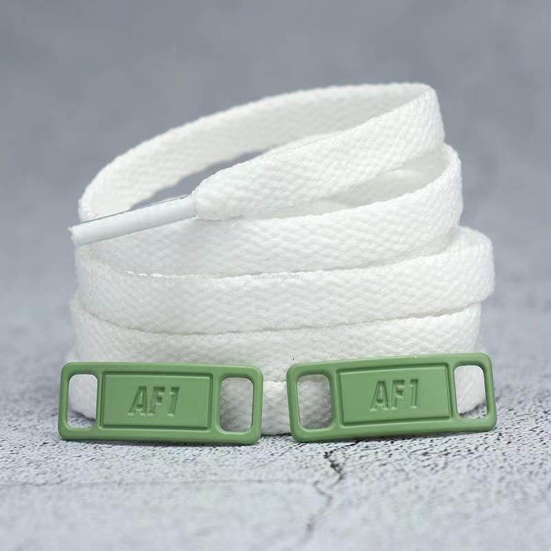 Set 4 Perechi Șireturi AF1 Negru Alb Șireturi Originale și Decorațiuni pentru Pantofi Set Accesorii Șireturi Pantofi Sport Pantofi Air Force