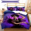 3pcs Wednesday Addams Pattern Bedding Set Duvet Cover Set Includes Duvet Cover &pillowcases, Perfect All Season Bedroom Decoration & Gift