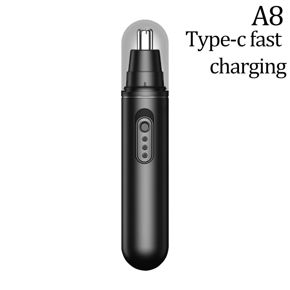 Electric Nose Hair Trimmer for Men, Rechargeable Nose Hair Scissors, Nose Cleaner, Nose Hair Shaver and Groomer