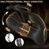 9 Wiggling Thrusting Beads Prostate Massager Vibrating Butt Plug with Penis Ring Vibrator Anal Dildo Prostate Stimulor for Men Double-locking Ring