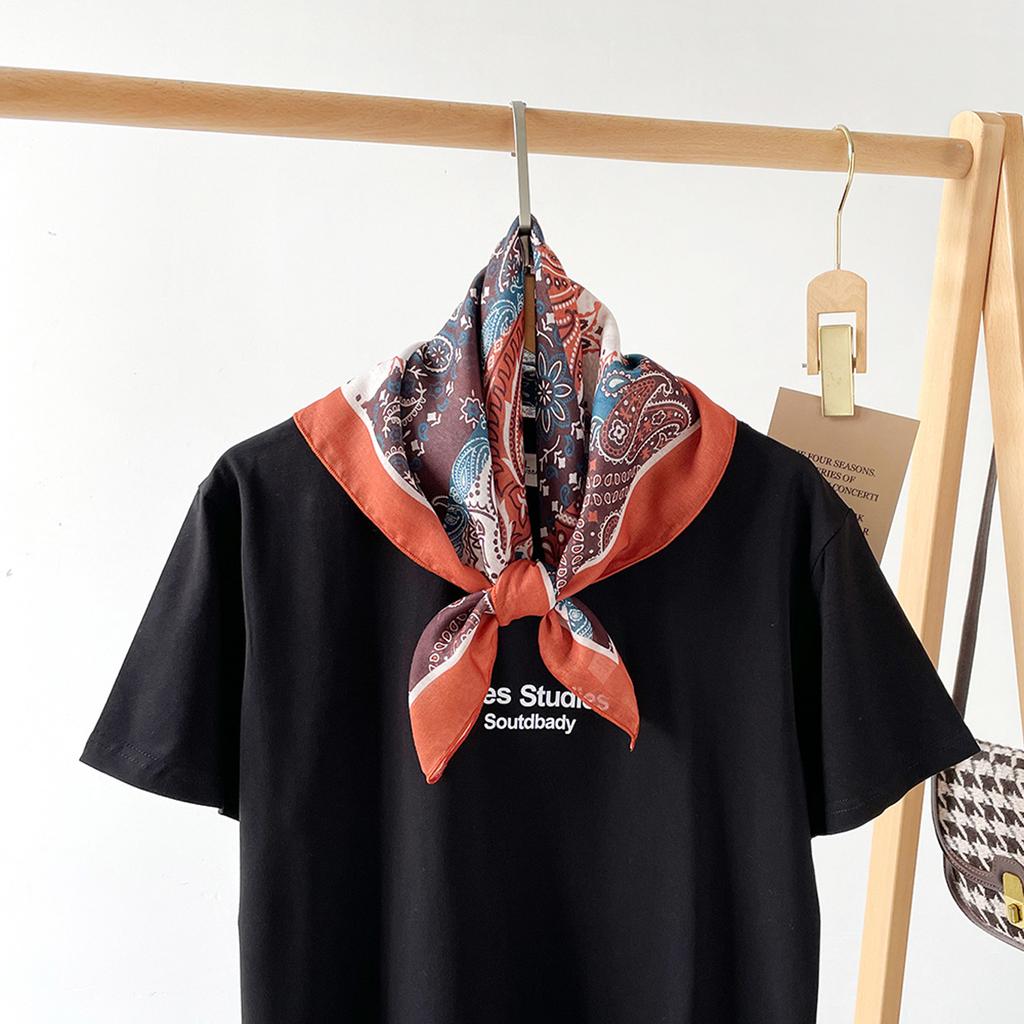 58 * 58cm Four Seasons Available New Large Square Towel Headband Breathable Sweat Absorbing Sunscreen Simple Shawl Professional Scarf