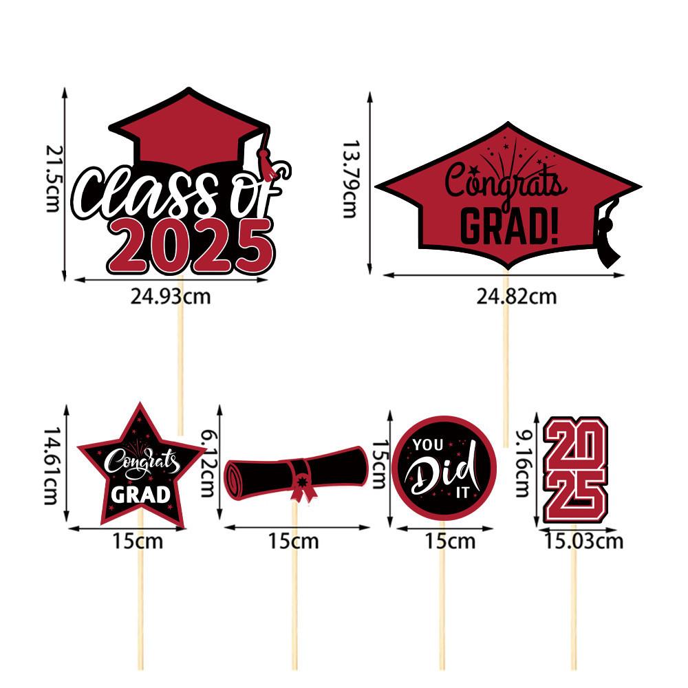 Party Plugin Decoration Kit With Vases Sign Stakes For Graduation Celebration