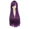 Long Straight Cosplay Wig Women Costume Party Black Red Ombre Heat Resistant Synthetic Hair Wigs