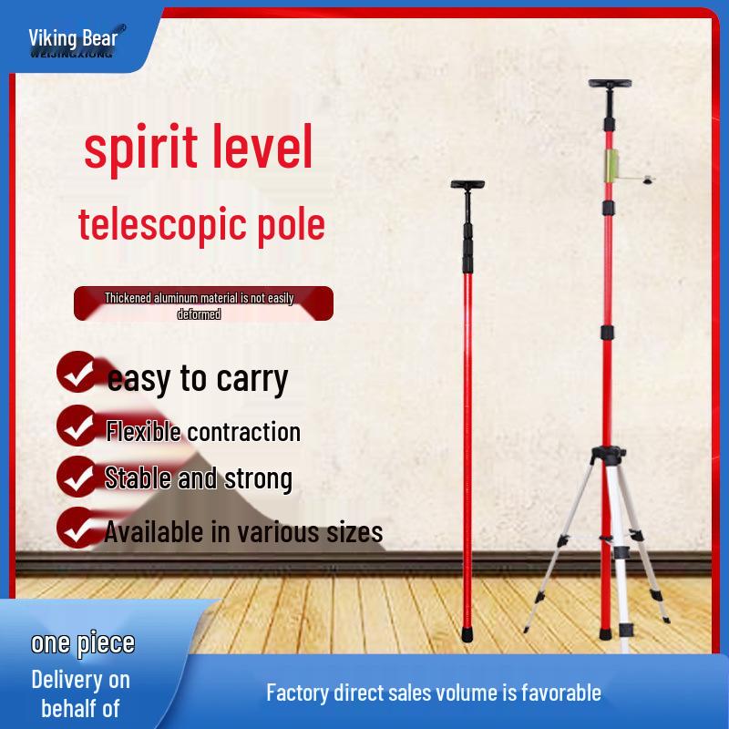 Adjustable Infrared Telescopic Tripod with Water Level Meter E18