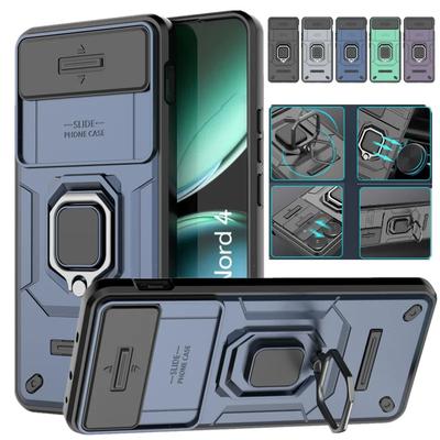 Pancerne Etui Wstrząsoodporne Dla OnePlus Nord 4 5G Pokrowiec Ochronny Z Pierścieniem Magnetyczny Uchwyt Samochodowy Coque Fundas Capa